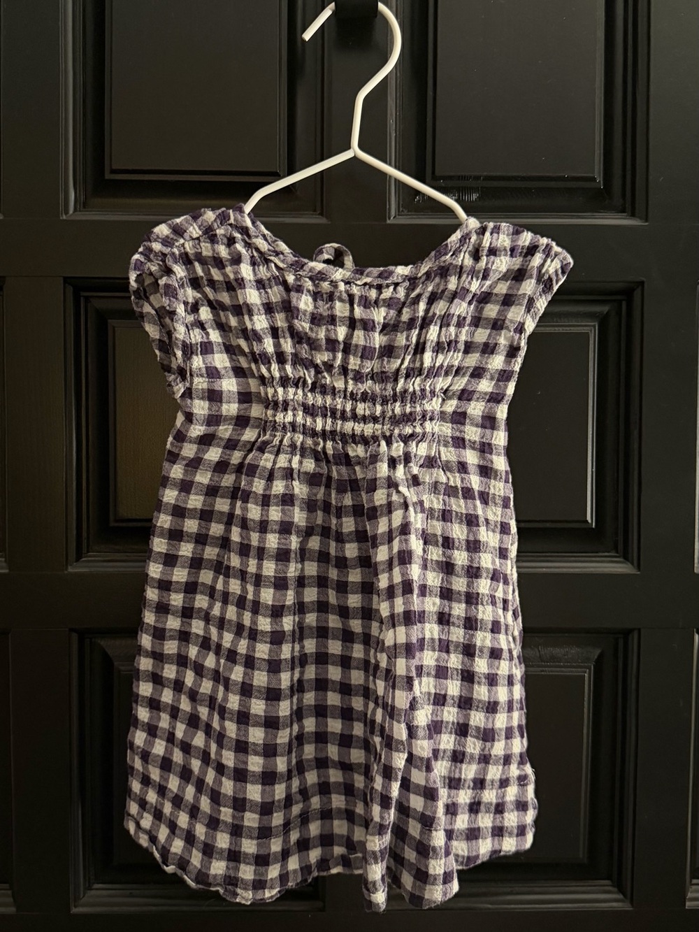 Infant 18m Mabo purple gingham dress